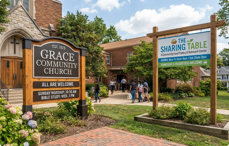 Signs for Non-Profits and Churches Across Rhode Island